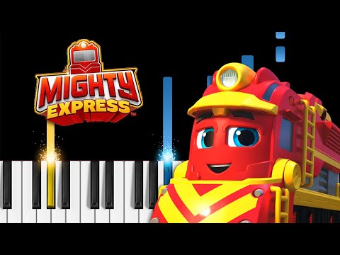 Mighty Express Theme Song - Piano Tutorial / Piano Cover