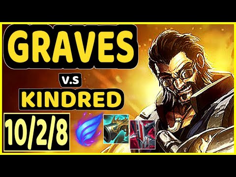 ONFLEEK (GRAVES) vs KINDRED - 10/2/8 KDA JUNGLE CHALLENGER GAMEPLAY - KR