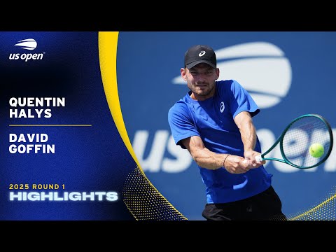 Quentin Halys vs. David Goffin Highlights | 2025 US Open Round 1