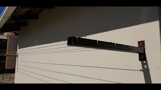 WALL MOUNT WASHING LINE - install just under R200 ( BELIEVE IT )