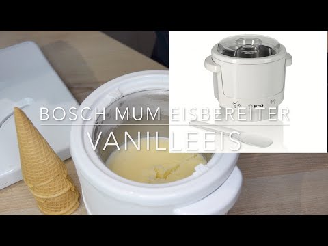 Vanilleeis🍨mit der Bosch MUM 4 oder 5 Küchenmaschine Eis in 20 Minuten |drei Zutaten #boschmum #eis