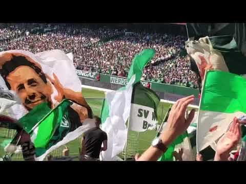 Werder vs. Leipzig 34. Spieltag 2019. VVL von Claudio Pizarro,  Abschied von Max Kruse