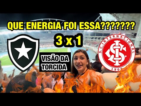 VIRADA ESPETACULAR, VAI SER O CAMPEÃO! BOTAFOGO 3 x 1 INTERNACIONAL