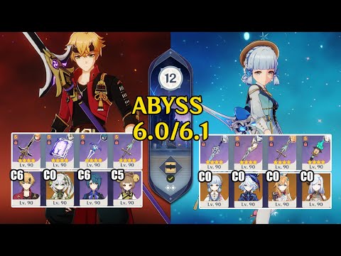C6 Thoma Burgeon & C0 Ayaka Freeze | Spiral Abyss 6.0/6.1 | Genshin Impact 【原神】