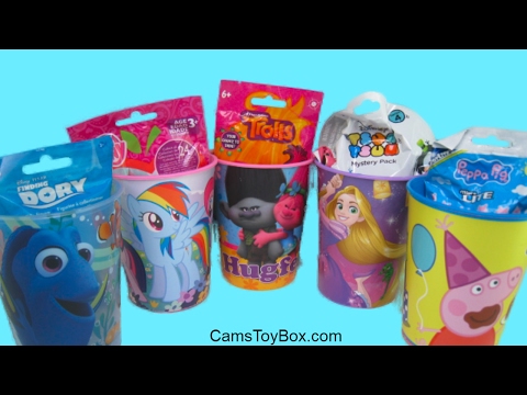 Surprise Blind Bags Toys Finding Dory Series 3 Trolls Fashion Tags Disney Tsum Tsum 4 Peppa Pig Mic