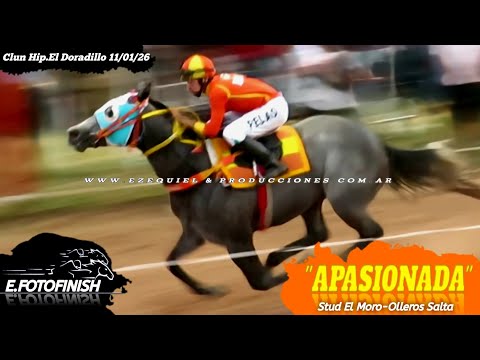 1°APASIONADA  2°GITANA  3°RUTILA Club Hipico El Doradillo-Las Lajitas-Salta Dom 11 de Enero del 2026