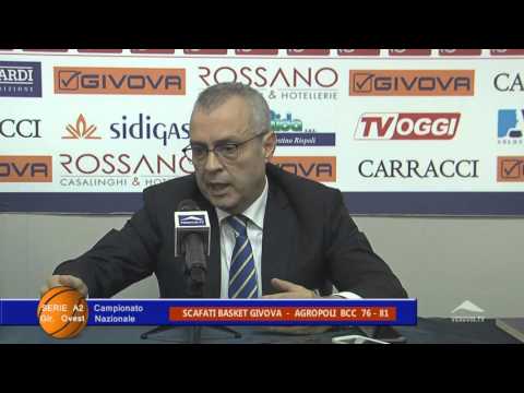 SCAFATI BASKET GIVOVA vs AGROPOLI BCC 76  - 81  Coach Perdichizzi arbitri non professionisti