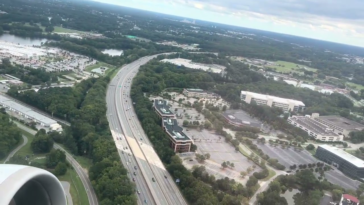 ROARING CFM56-5B Takeoff from NORFOLK (ORF) on an AA A320 with views of the NAVY, Aircraft Carrier!