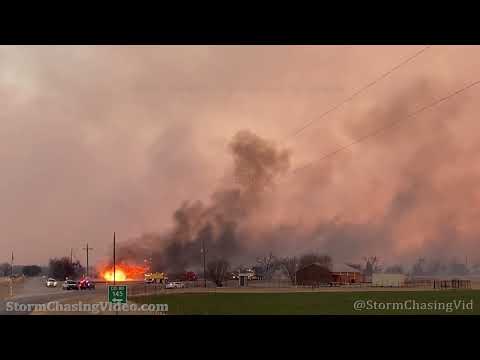 Major Wildfire Near Lipan, TX - 3/20/2022