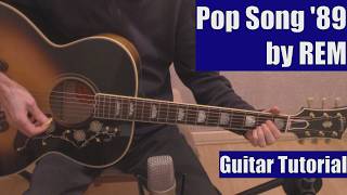 Pop Song '89 by REM (Guitar Tutorial with the Isolated Vocal Track by REM)