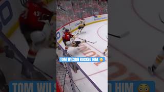 Tom Wilson was laying HITS tonight 😮 #NHL #Hockey #NHLonTNT