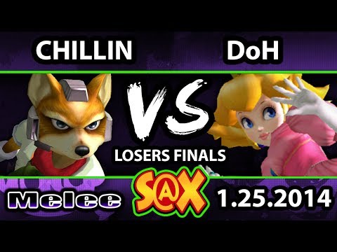 S@X Monthly - Chillindude (Fox) Vs. DoH (Peach) SSBM Losers Finals - Super Smash Bros Melee