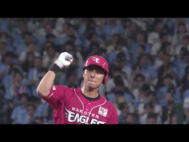【8回表】大きな追加点!! イーグルス・村林一輝 レフトの頭上を越える2点タイムリー2ベース‼ 2025年8月10日 埼玉西武ライオンズ 対 東北楽天ゴールデンイーグルス