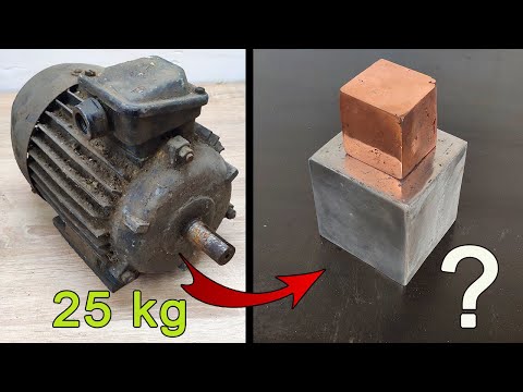 Motor melt down - ASMR Metal Melting - HotMetal trash to treasure