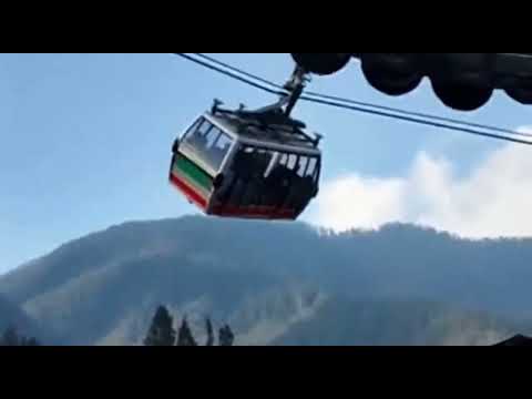 Mountain Cable Car Stuck! Intense Swinging Over Valley  Thrilling Moment #omg #shorts #viral