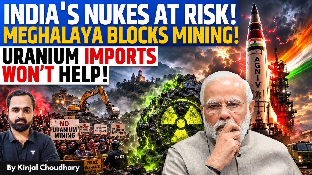 Meghalaya Blocks Uranium Mining- Why Imports Can't Save India's Strategic Nuclear Deterrent | Kinjal