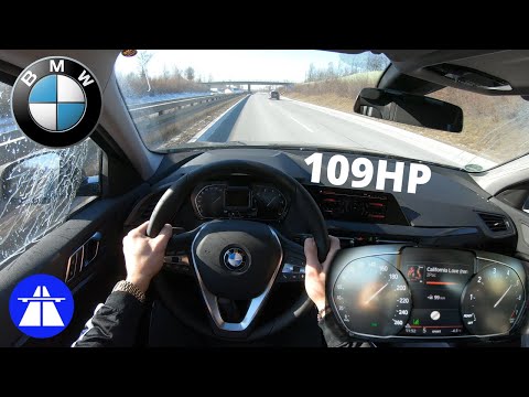 BMW 116i F40 109HP TOP SPEED ON GERMAN AUTOBAHN [TEST DRIVE 4K] MAX ACCELERATION | REVIEW