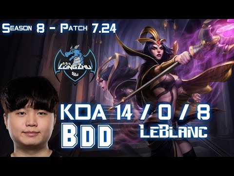 LZ BDD LEBLANC vs RYZE Mid - Patch 7.24 KR Ranked