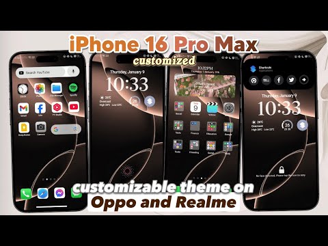 iPhone 16 Pro Max Theme Style (Customizable) on Oppo and Realme 2025