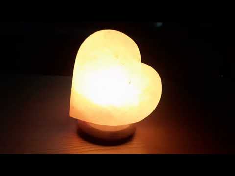 Himalayan rock salt lamps with heart shape,  a perfect Valentine's day gift only at Namak.pk
