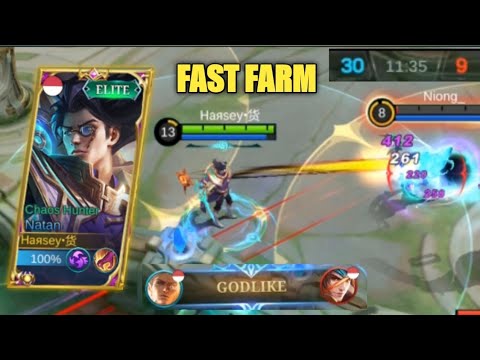 THIS IS HOW TO FARM FAST WITH NATAN!! - mlbb
