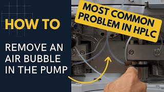 # 1 Most Common Problem in HPLC: Air Bubble in the Pump