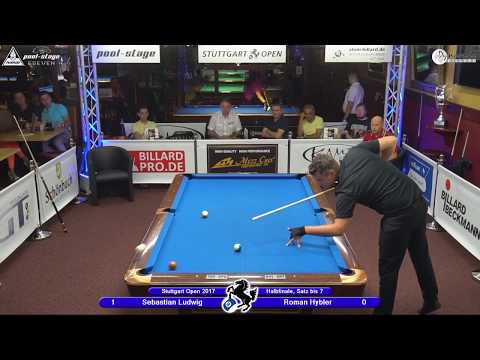 Stuttgart Open 2017, No. 26, Sebastian Ludwig vs. Roman Hybler, 10-Ball, Pool-Billard