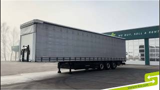 带侧帘半挂车 Schwarzm&uuml;ller Palettenkasten Liftachse Hubdach SAF Achsen T&Uuml;V 10/26 | 图像 4 - Autoline