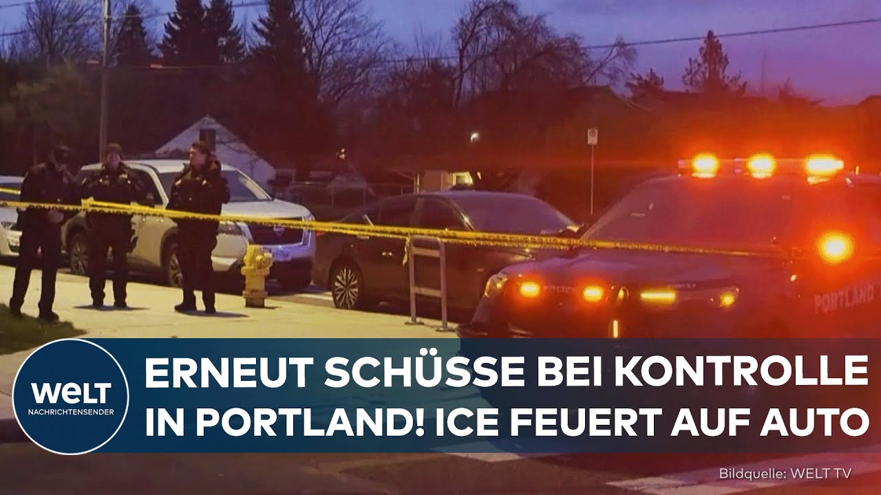 PORTLAND: ICE feuert erneut bei Kontrolle – Zwei Verletzte nach Schüssen auf flüchtendes Auto!