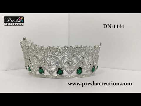 Silver brass crown, size: 4