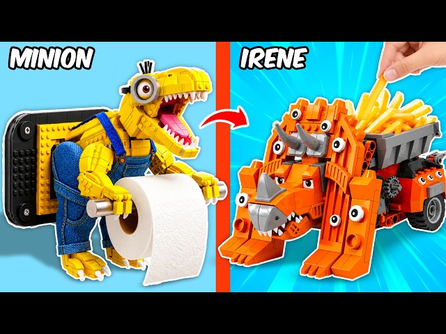 Vídeo relacionado con Baker Ross VC226 Dinosaur Building Brick Kits - Pack de 4, Mini Dinosaur Brick Model Sets