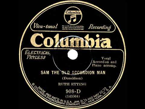 1927 HITS ARCHIVE: Sam The Old Accordion Man - Ruth Etting