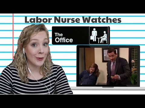 Labor Nurse Reacts to Pam's Labor on The Office || When To Go to the Hospital