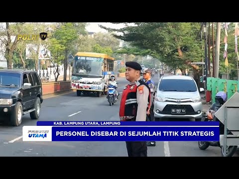 SATLANTAS POLRES LAMPUNG UTARA GELAR PENGAMANAN RAWAN PAGI