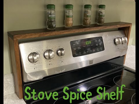 Build a Stove Spice Shelf