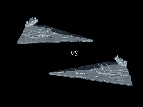 Imperial-I Star Destroyer VS Imperial-II Star Destroyer (Star Wars Empire at War Thrawn's Revenge)