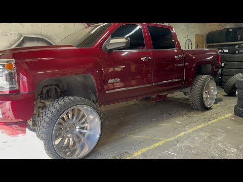 2016 Chevy Silverado High Country on 26x14 Cali Offroad Wheels Rims 35x13.50r26LT RBP Tires 7” Lift