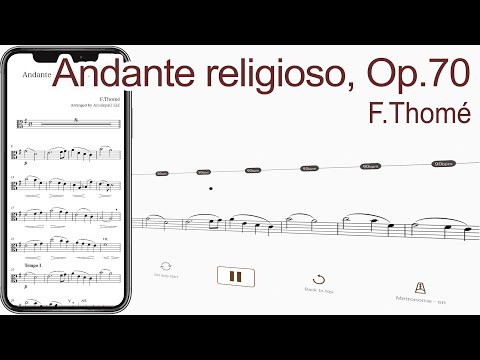 Andante religioso, Op.70 | F.Thomé【 Viola Sheet Music 】