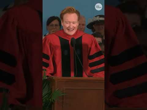 Conan O'Brien jokes about AI, federal lawsuits during Harvard speech