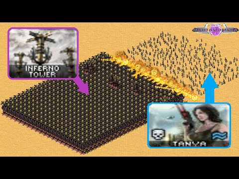 Inferno Tower vs Tanya - Same Cost + Power - Red Alert 2 MO