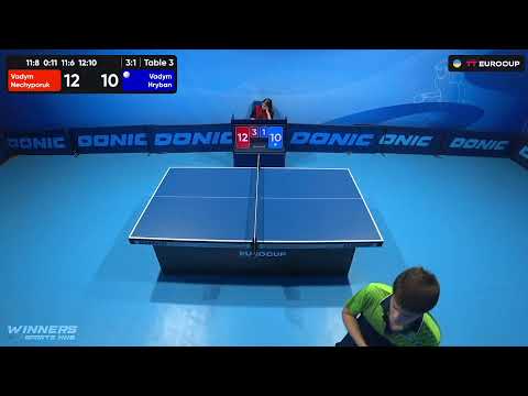 12:25 Vadym Nechyporuk 3-1 Vadym Hryban 21.07.2023 TT Euro.Cup Ukraine Star. Table 3