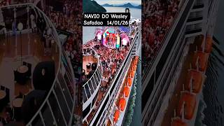 Navio WESLEY SAFADAO 14/01/26 Santos MSC PREZIOSA cruzeiro @cruzeiros2025  WS ON BOARD#shorts