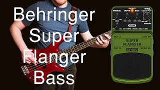 Video thumbnail for Bass Into SF400 Super Flanger by Poor Man Pedals