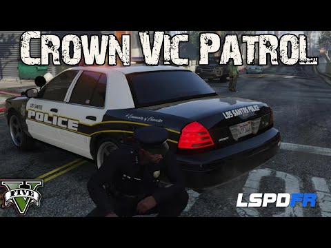 Los Santos Police patrol  Crown Vic GTA 5 LSPDFR