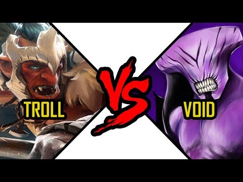 Dota 2 Troll Warlord vs Faceless Void - dota 2 battle Jah'rakal vs Darkterror #11