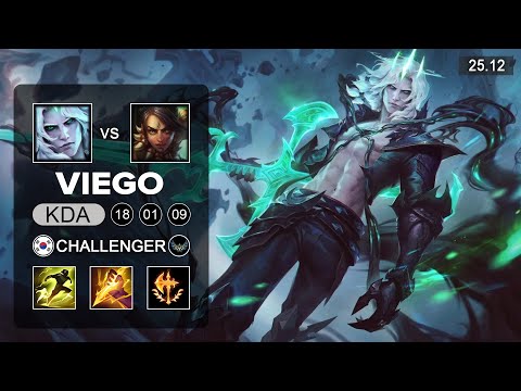 Viego vs Nidalee Jungle - KR Challenger - Patch 25.12 Season 15