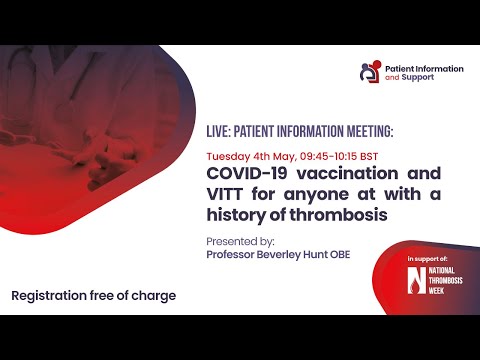 An information resource for patients about the COVID vaccination and VITTs
