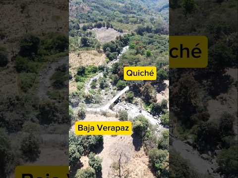 Este río divide Quiché y Baja Verapaz!  #Guatemala #viaje #travel #drone #shorts #video #turismo