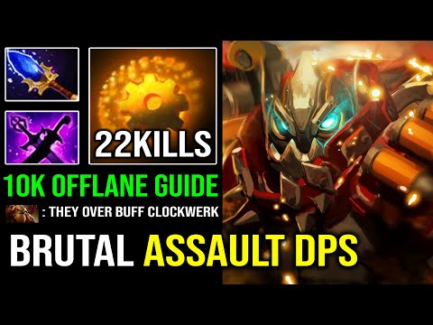NEW 10K OFFLANE PRO TIPS Double Hookshot Clockwerk 100% Annoying Mini Stun DPS 7.31d Dota 2
