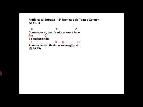CONTEMPLAREI JUSTIFICADO - RUZYE - 15º Domingo - Ano A, B e C / Dias de semana